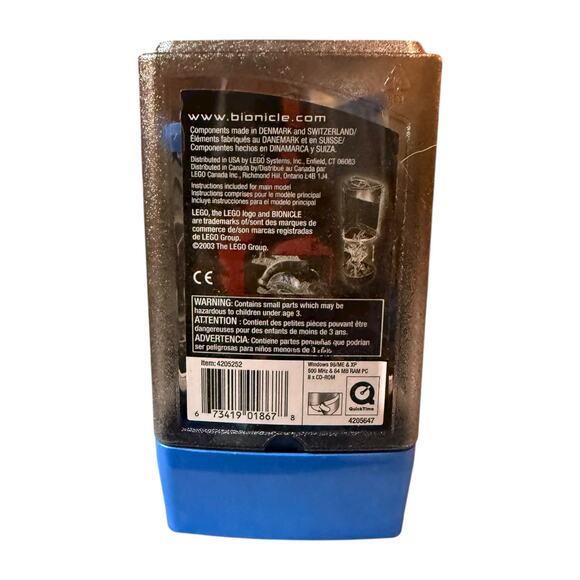 Vintage LEGO BIONICLE Rahkshi Guurahk Blue Orange 8590 Canister DAMAGE No Book - Picture 9 of 11